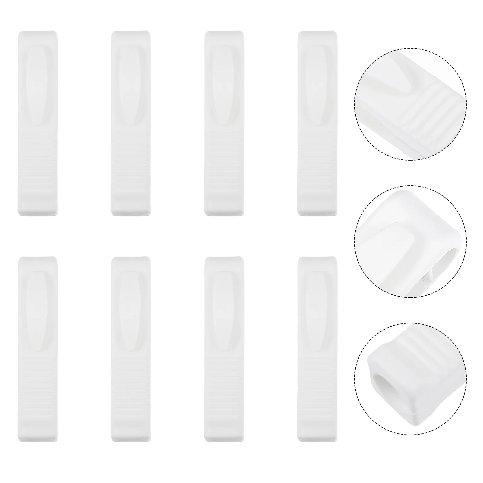 

8 pcs Plastic Bottle Opener Ampoule Groove Design Anti Slip Glass Bottle Openers Tool Kitchen Bar Supplies