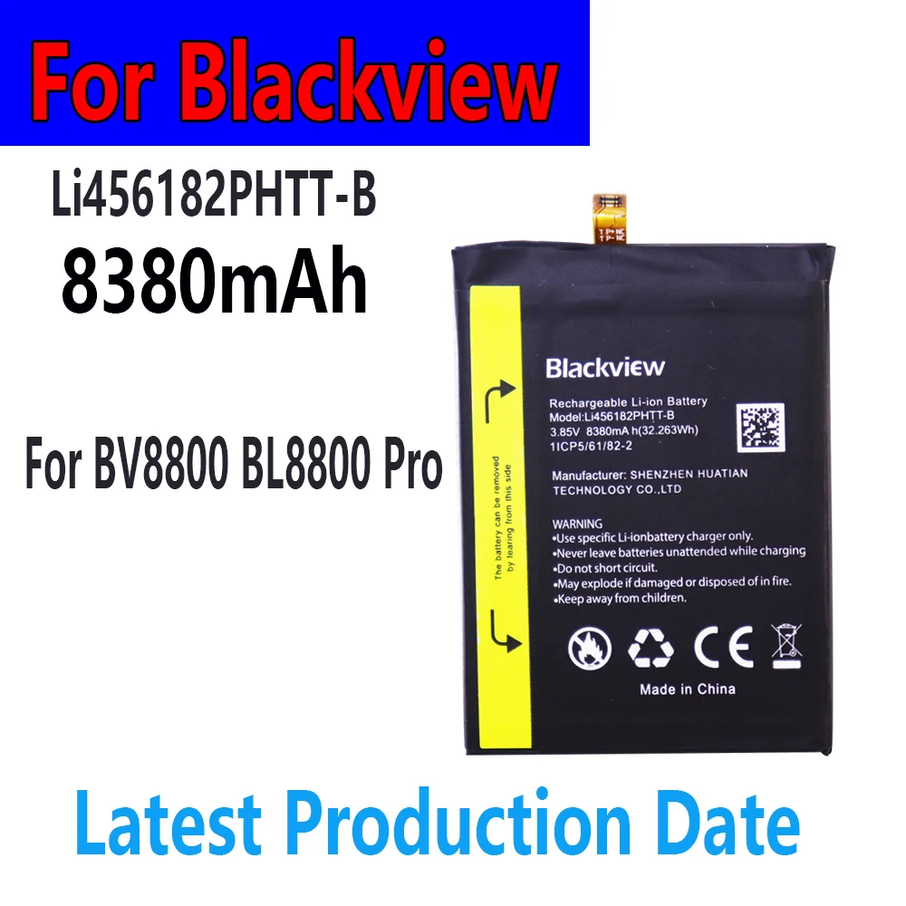 Battery For Blackview BV8800 BL8800 Pro A85 BV6600 BV7200 BV9300 Li676590H Batteries Fast DT Li456182PHTT-B Li486690JLY view 2