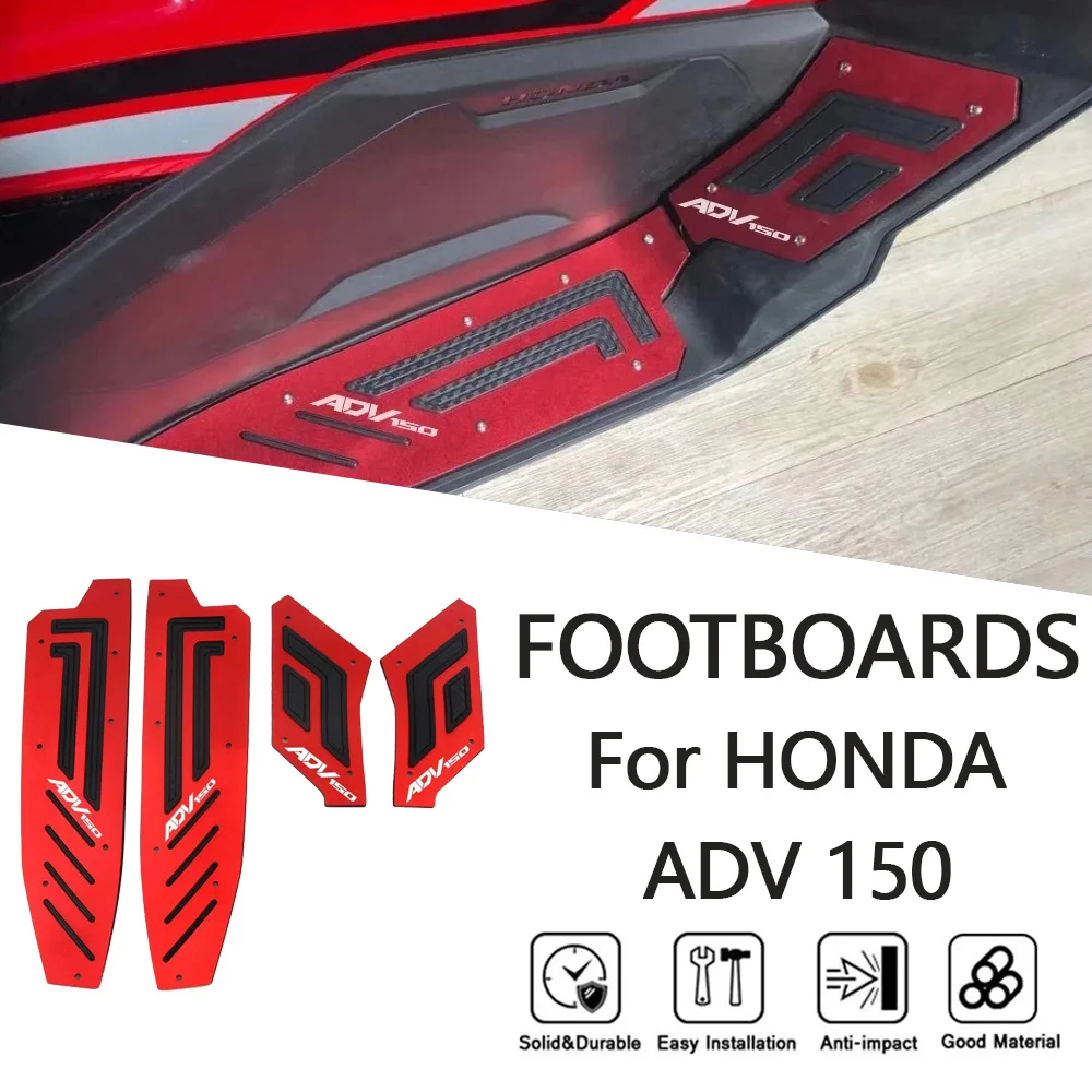 MTKRACING FOOTBOARDS For HONDA ADV 150 2019-2021 Motorcycle Accessories Front And Rear Footrest Step Floorboards