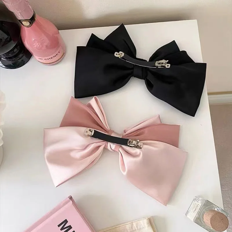 مشبك شعر على شكل فيونكة كبيرة الحجم، دبابيس ربيعية لطيفة، إكسسوارات للشعر، دبابيس ومشابك إكسسوارات كورية #5