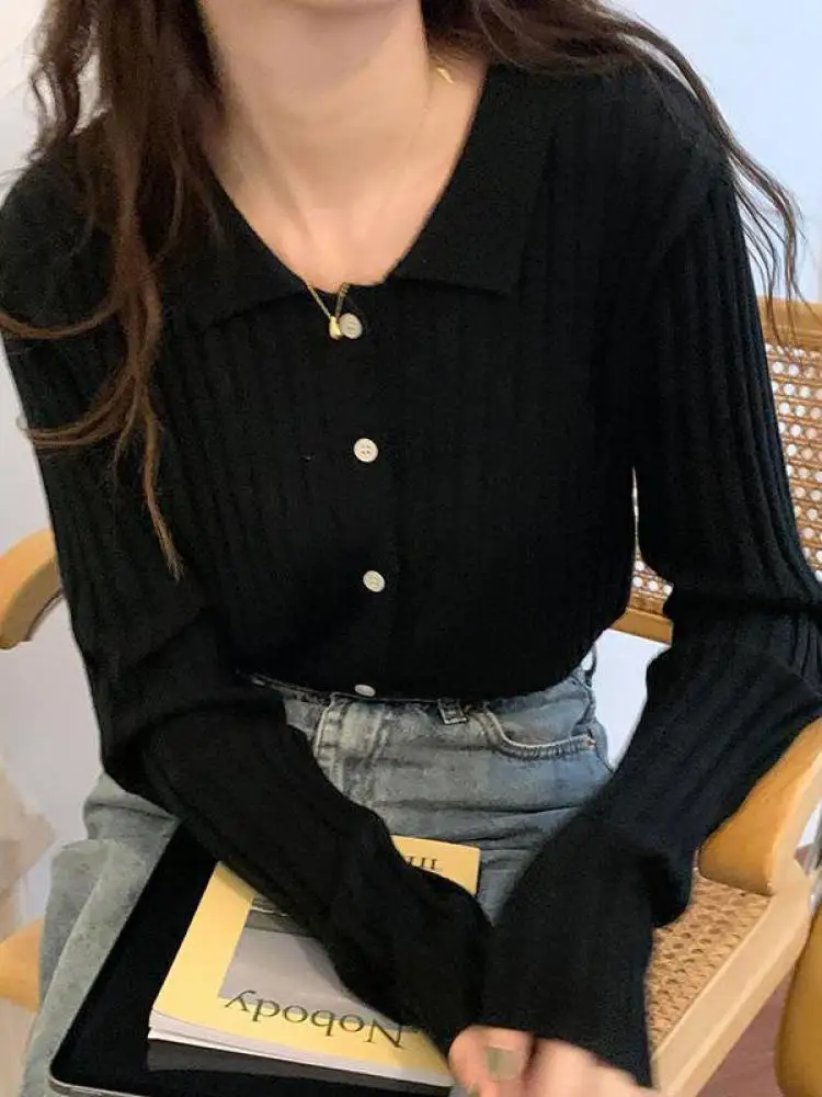 V Neck Autumn Winter Sweater Pullovers Women 2024 Button Pullover Women Soft Sweater Jumper Fashion Tops