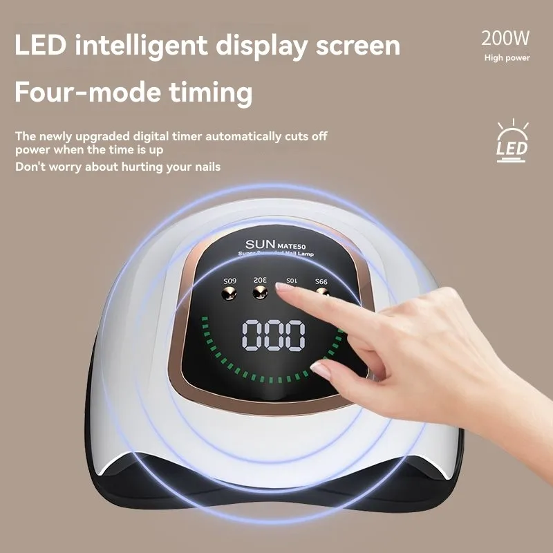 ABMK UV مصباح مجفف الأظافر LED للأظافر الجل، علاج سريع لضوء طلاء الجل، أداة تجفيف فن الأظافر قابس الولايات المتحدة