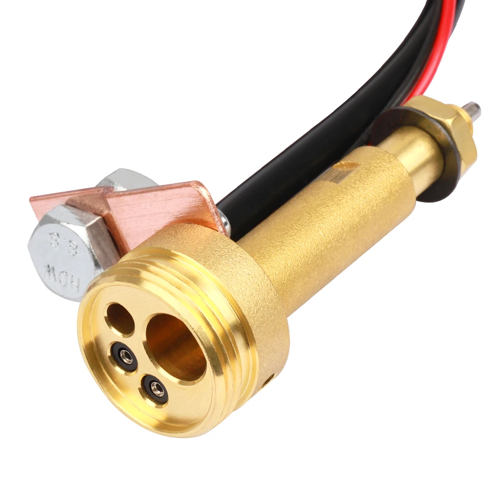 Imagem -03 - Conector Central Adaptador Tocha Soldagem Painel Soquete Kit de Conversão Mig Mag Euro Conector 80 90 115 135