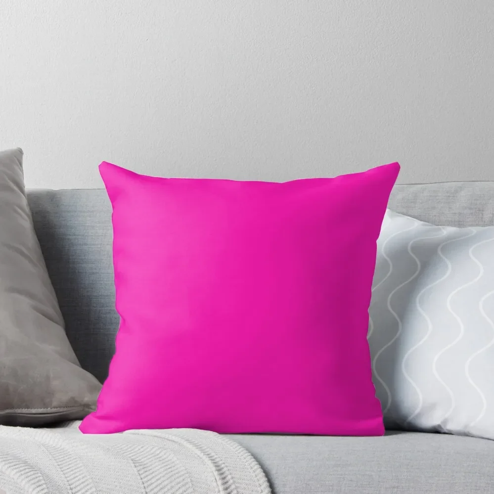 

bright electric neon pink Throw Pillow Luxury Pillow Cover Sofa Cushions pillow