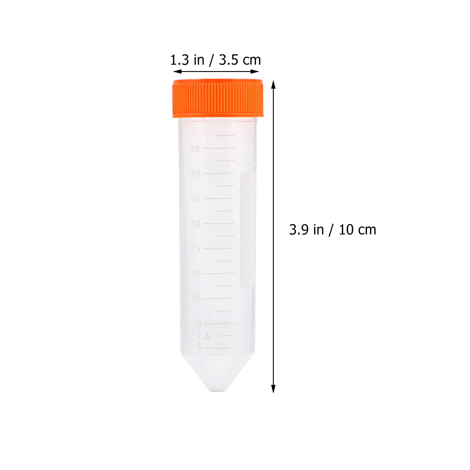 

50pcs 50Ml Plastic Tube Transparent Durable For Laboratory Plant Propagation Scientific Experiments Storage Test Tube