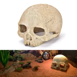 Fish Tank Aquarium Skull Decoration Breeding House Simulation Resin Cranium Statue Spider Scorpion Lizard Shelter Home Ornament