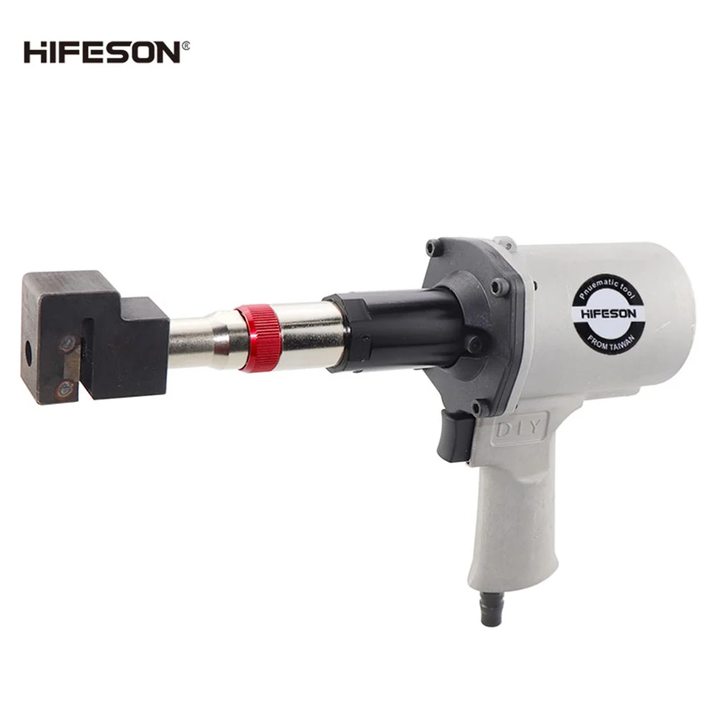 HIFESON Pneumatic punch gun Air metal plate drilling machine 3.2-10mm hole making gun hydraulic pneumatic pressure drive DIY