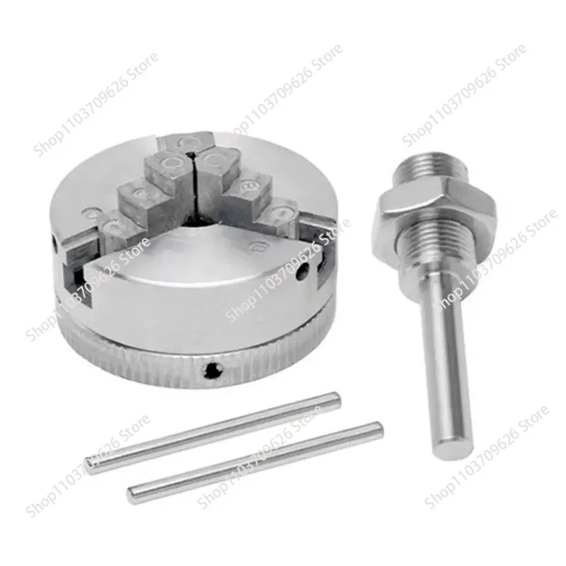 3/4 Jaws M12 X1mm Self Centering Lathe Chuck, Heavy Duty Linkage Drill Chuck for Precision Electric Machining