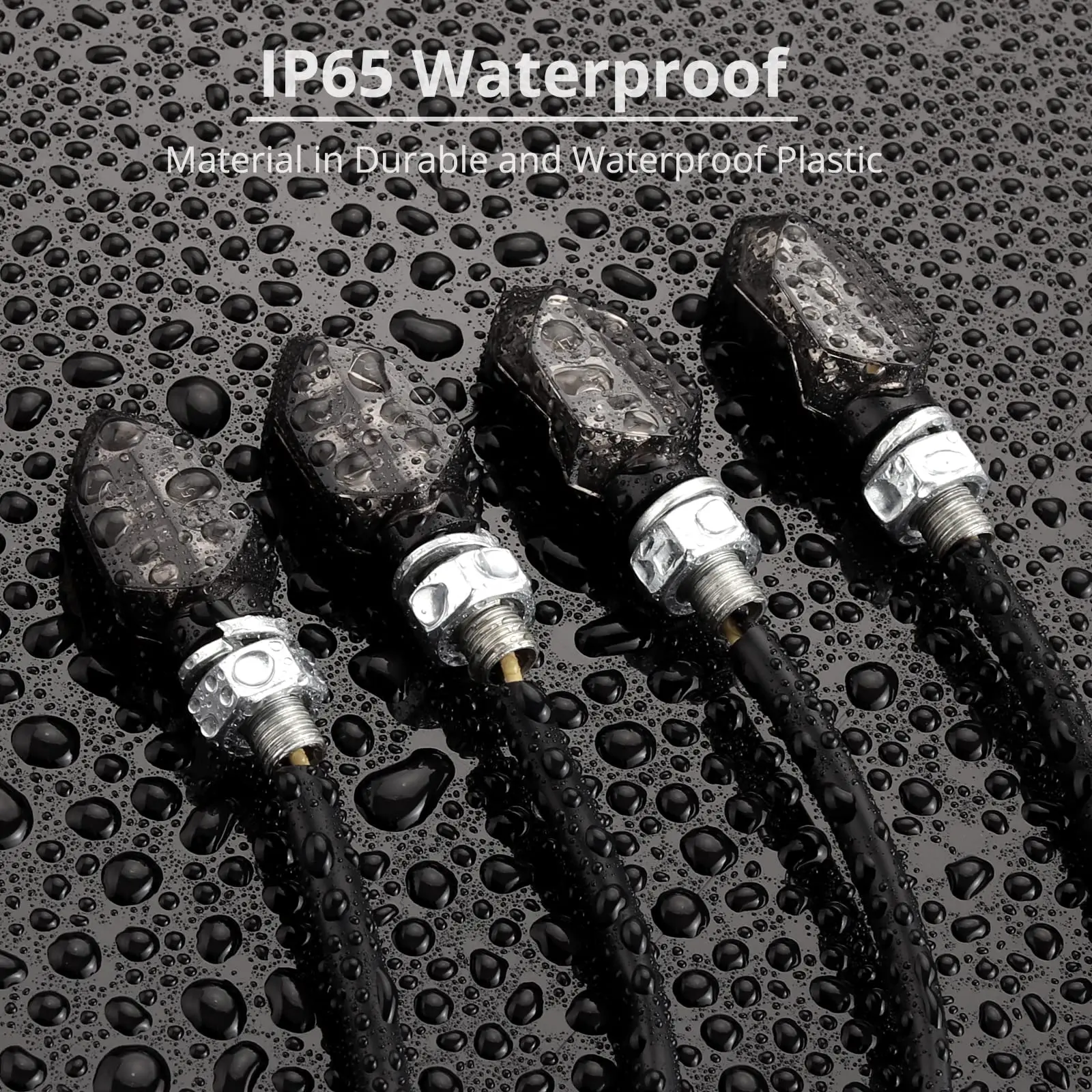 4 Pcs Universal Motorcycle Turn Signal LED Light IP65 Indicator Signal Light Motorcycle for Motorcycle Harley Yamaha Turn Signal