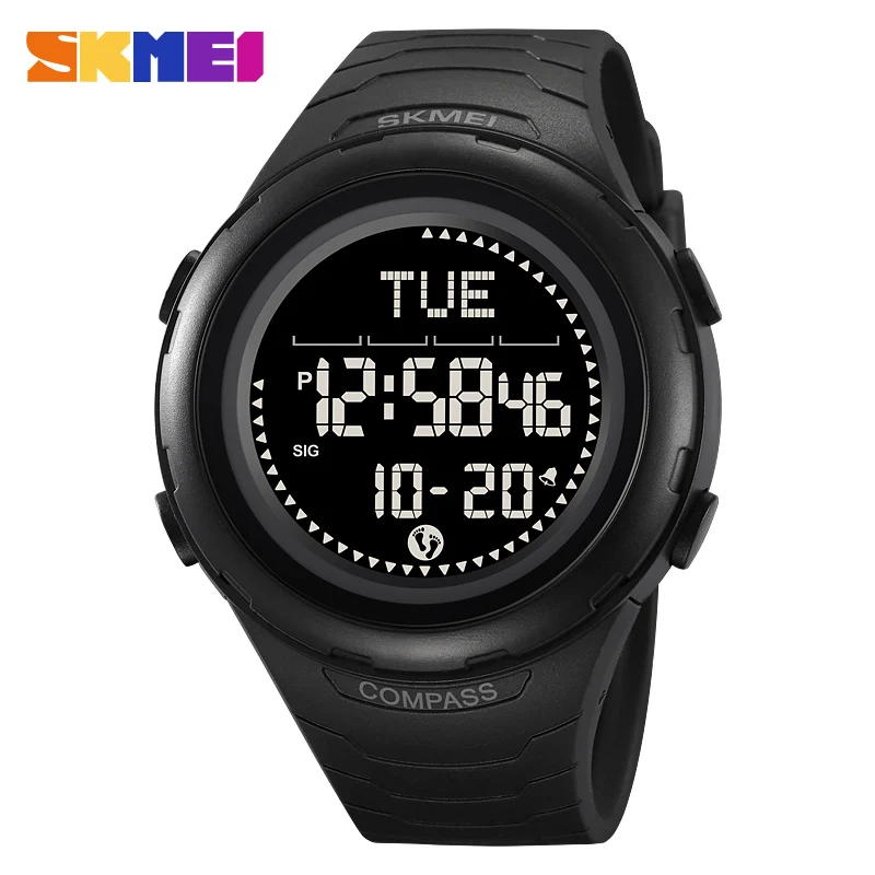 SKMEI 2166 Men Military Watches Alarm Clock Compass Countdown Waterproof Digital Watch reloj hombre Fashion Simple Sport watch