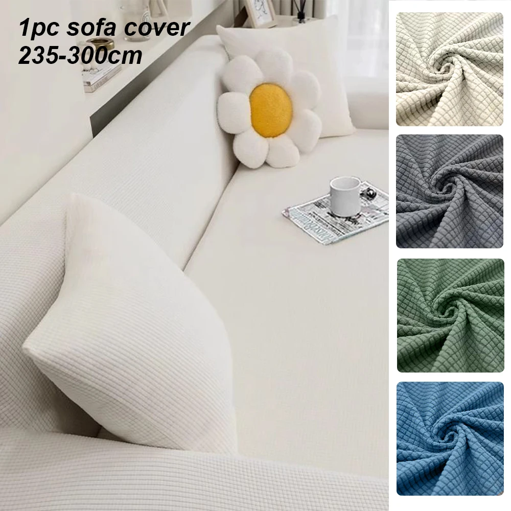 Textipion 1pc Sofa Cover Elastic Jacquard Stretch Slipcovers Corner Couch Covers For Living Room Home L Shape Sofa