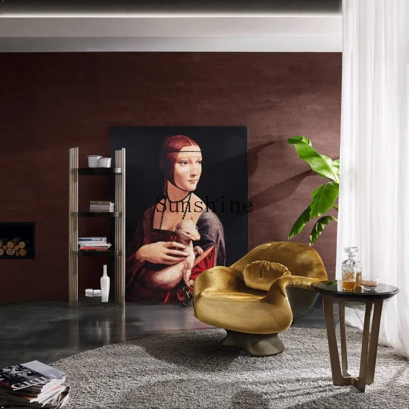 

Creative design living room single leisure sofa, modern Hong Kong-style guest light luxury home negotiation chair FT