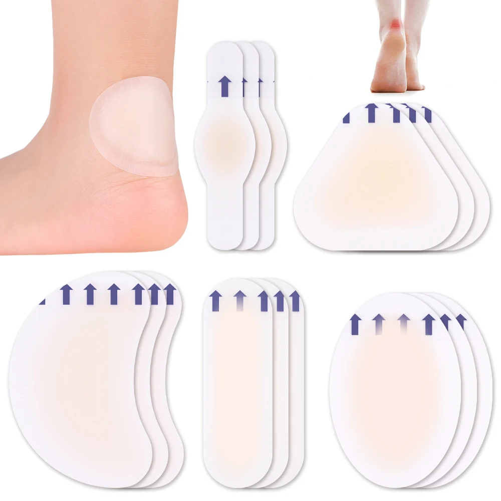 5-50Pcs Soft Gel High Heel Foot Patches Adhesive Heel Blister Bandage Hydrocolloid Shoes Stickers Pain Relief Plaster Foot Cares