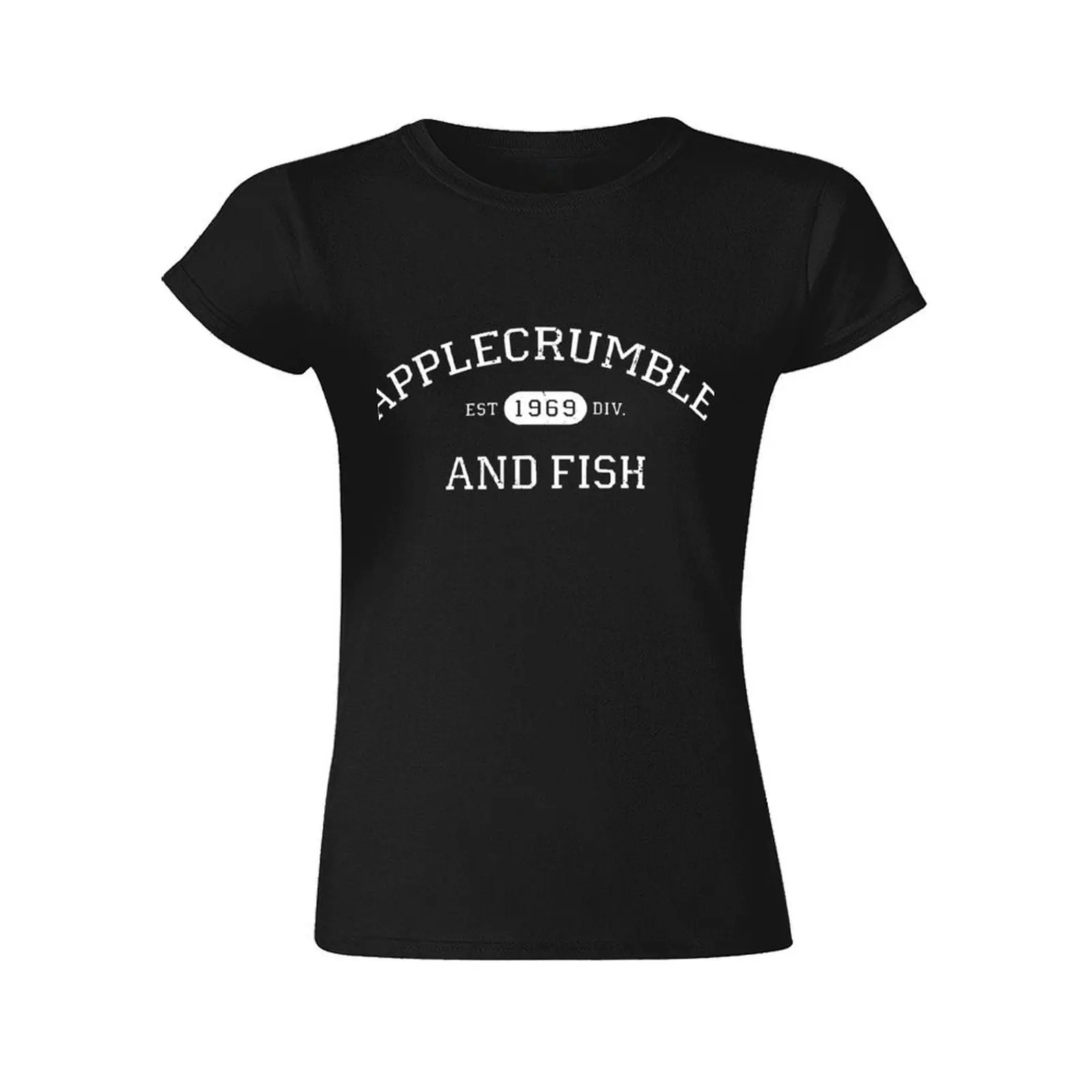 Applecrumble und Fisch T-Shirt weibliche T-Shirts Frauen Tops