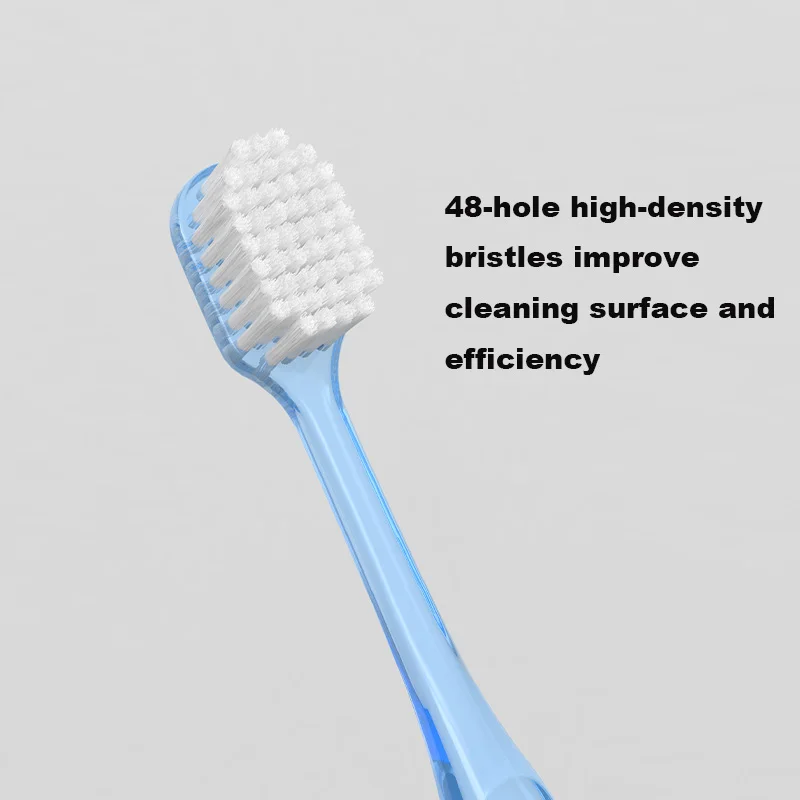 Set di spazzolini da denti puliti da 24 pezzi - Setole morbide da 0,18 mm, Testa larga 48 fori, Anti-sensibilità per coppie e familiari