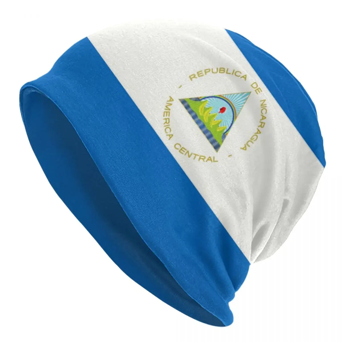 Custom Nicaragua Flag Skullies Beanies Caps Unisex Winter Warm Knitting Hat Men Women Fashion Adult Bonnet Hats Outdoor Ski Cap