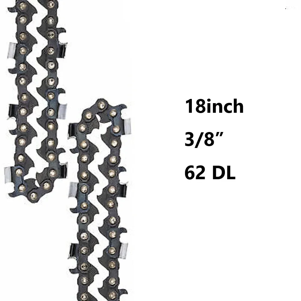 Full Chisel Chainsaw Chain 18 Inch .050 3/8 LP 62 DL Chainsaw Parts 3/8