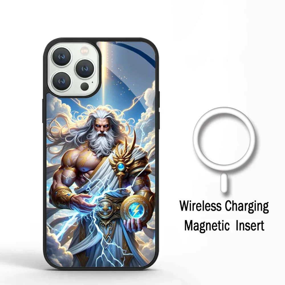 G-Greek Mythology Phone Case For IPhone 11 12 13 14 15 Plus Pro Max Mirror Acrylic Cover For Magsafe