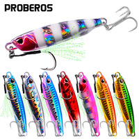 3D 1pc Sinking Metal Fishing Lure Bait - 10g-60g Artificial Pencil Bait with Two Hooks for Enhanced Outdoor Fishing Experience