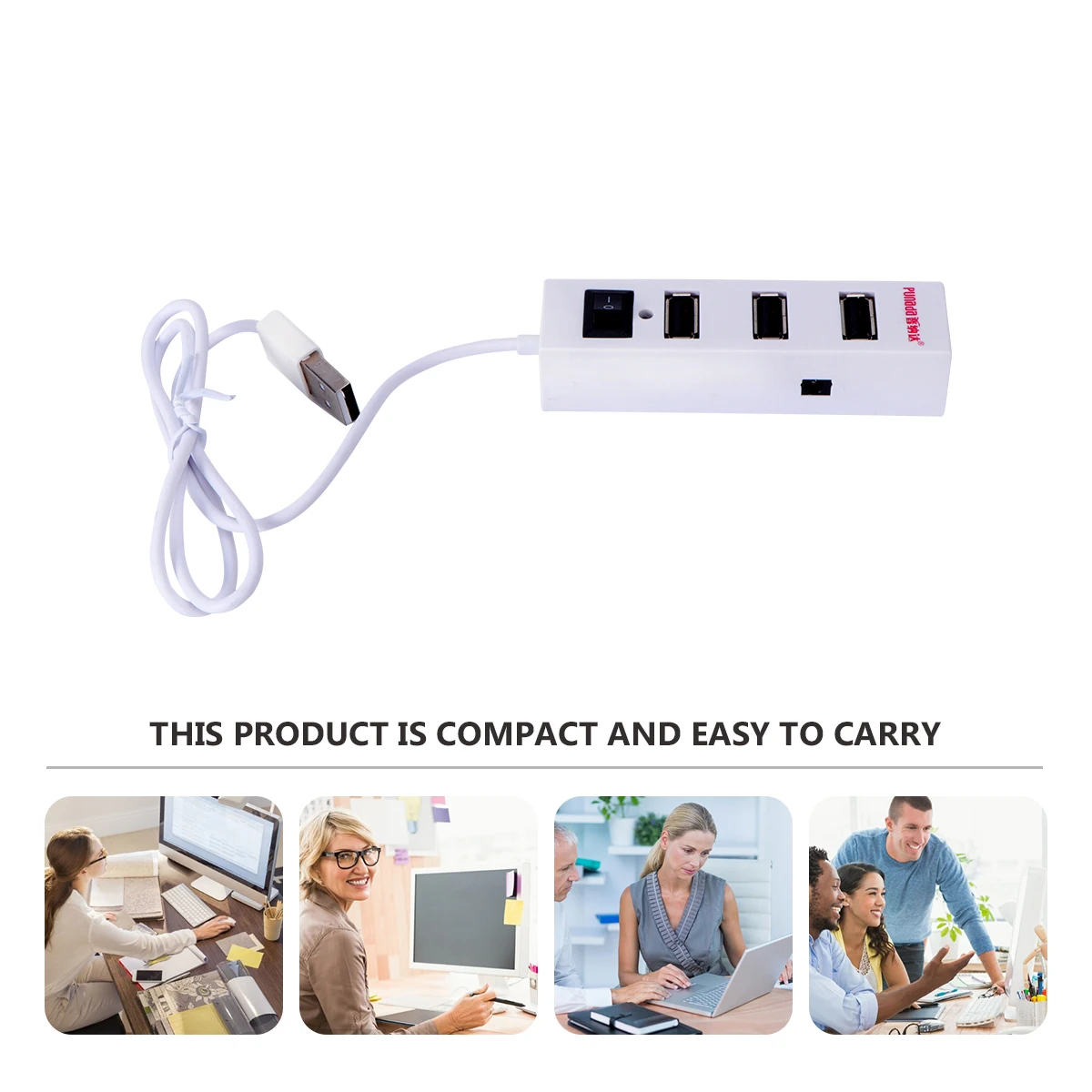 

Four Port Hub 2.0 High Speed 60CM for Laptop 2.0 Usb Port Computer Hubs Multi GL850A Compact Practical