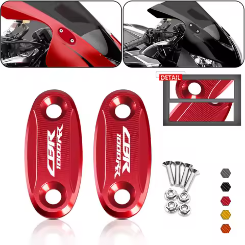 NEW Motorcycle CBR1000RR CBR600RR Windscreen Driven Mirror Hole Cover Rear View Mirror Hole Block For cbr600rr cbr1000rr