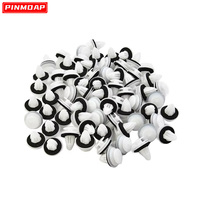 Auto Fastener Clip Car Body Push Retainer Pin Rivet Bumper Door Trim Panel Retainer Fastener Kit Car Accessories Car Buckle 9mm