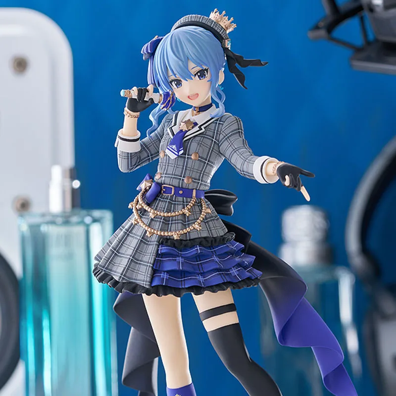 ฟิกเกอร์อนิเมะแท้จาก GSC POP UP PARADE Hololive Hoshimachi Suisei ของสะสมแบบมีกล่อง ของตกแต่ง ของขวัญ