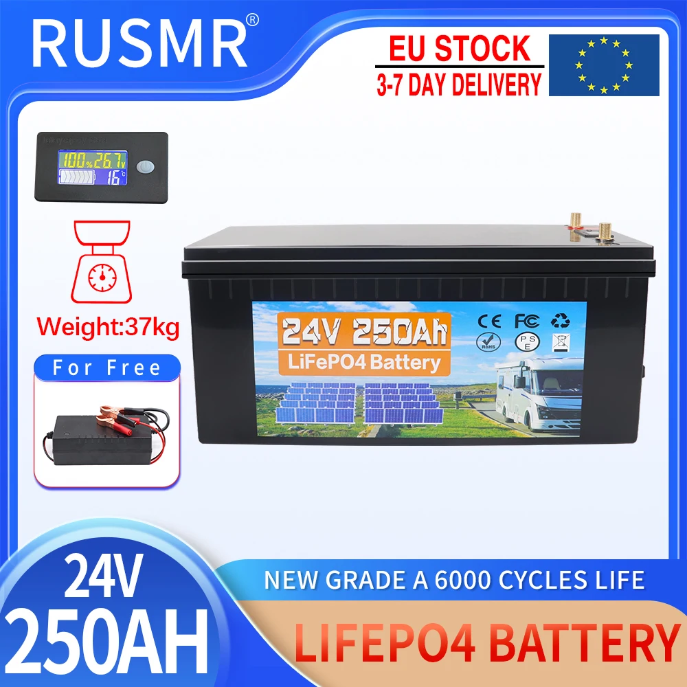 24v 250ah lifepo4 Akku eingebaute bms Lithium-Eisen-Phosphat-Zellen zum Ersetzen des größten Teils
