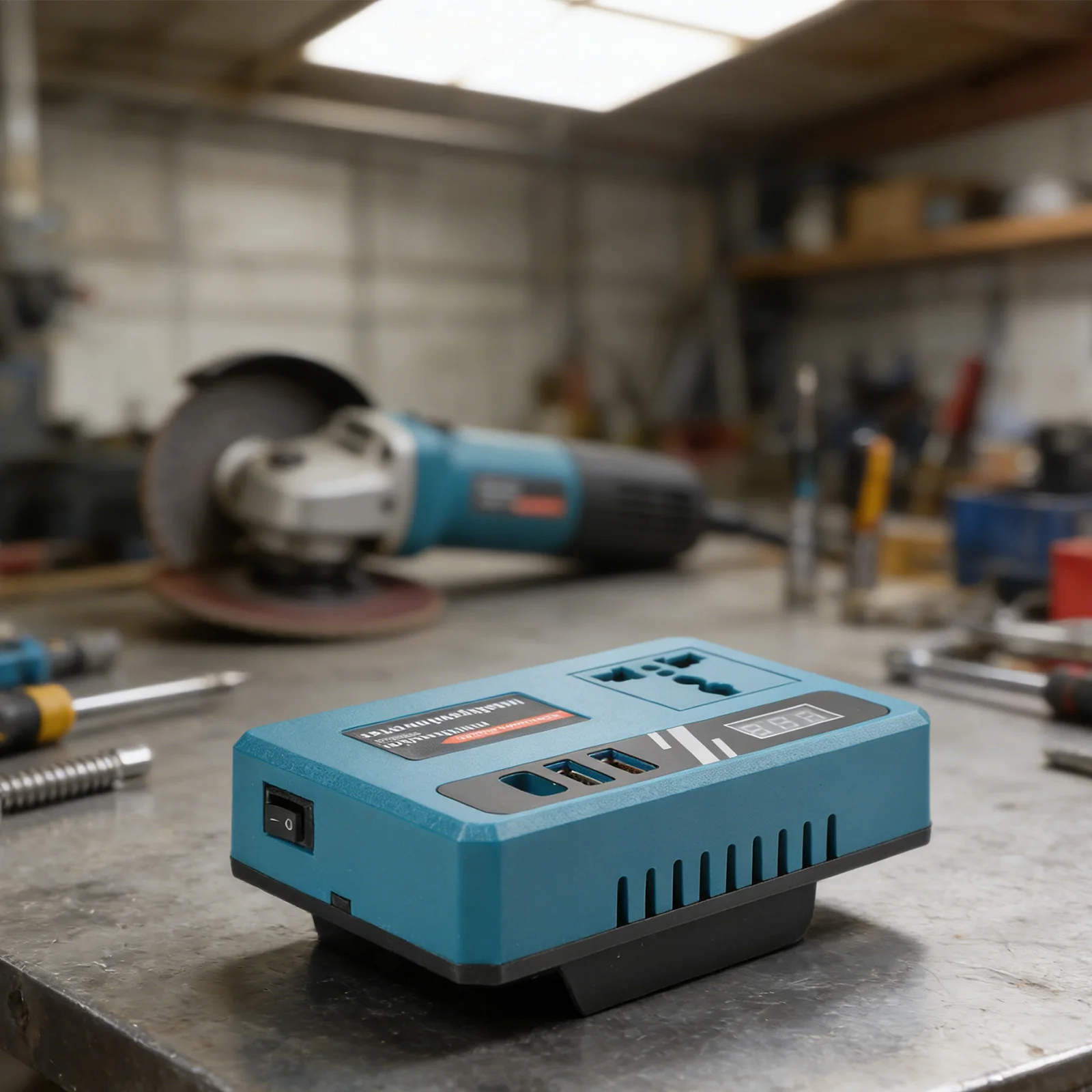 

Current Display Inverter USB Charging Inverter Overload Protection Transformer Current Display Dual Input Voltage