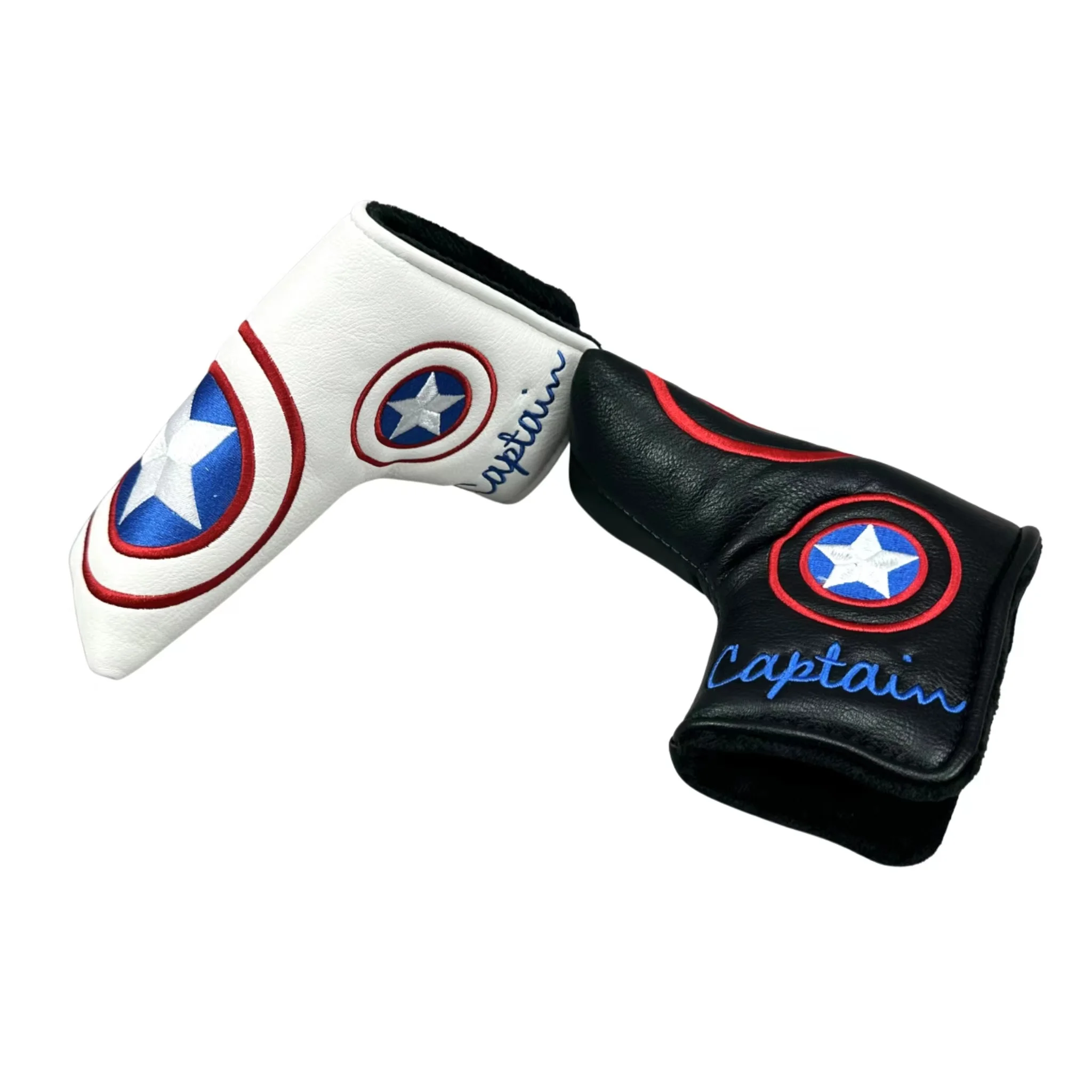 Golf five-pointed star Pattern Putter Cover PU Leather Golf Club Cover Blade Putter Cover Protector with Magnet Closure