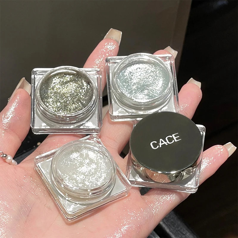 Diamond Shimmer Eyeshadows Glitter Makeup Pearlescent Eye Shadow Long Lasting Women Korean Cosmetic Eyeshadow Palette Highlight