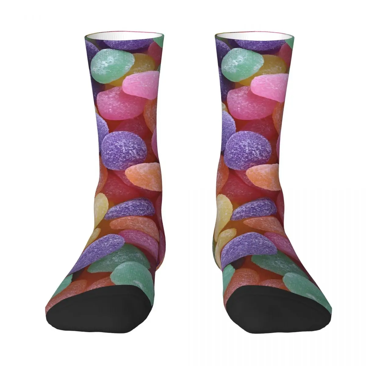 قوس قزح كاندي الجوارب جوارب مضحكة الشتاء المضادة للانزلاق النساء الرجال الجوارب الدافئة لينة نمط تسلق الجوارب