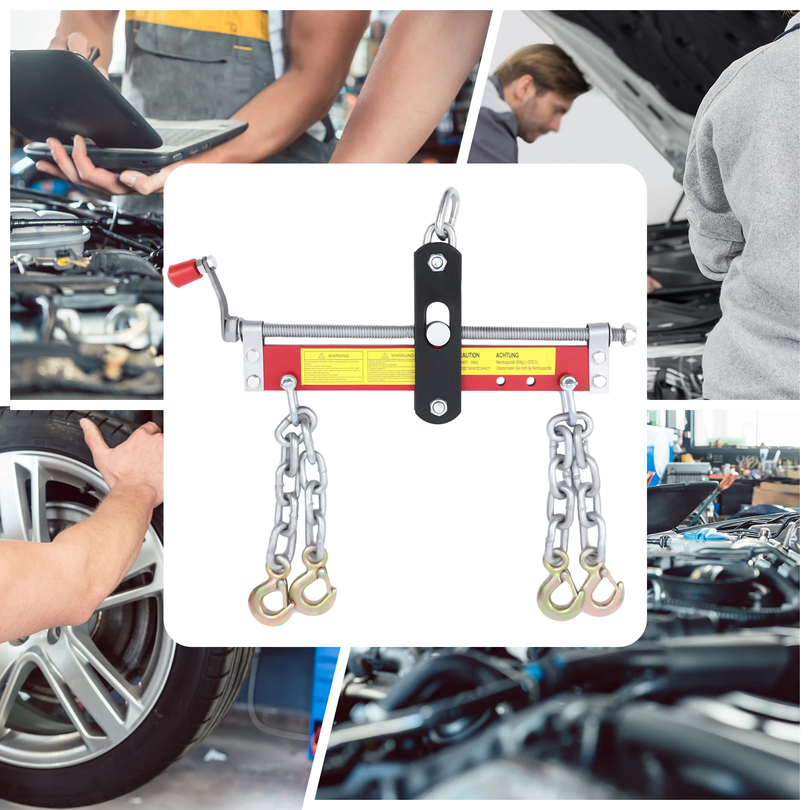 900Kg Engine Hanger Balance Support Stand Automobile Balance Frame with Handle Motor Repair Tools Car Accessories Workshop Crane