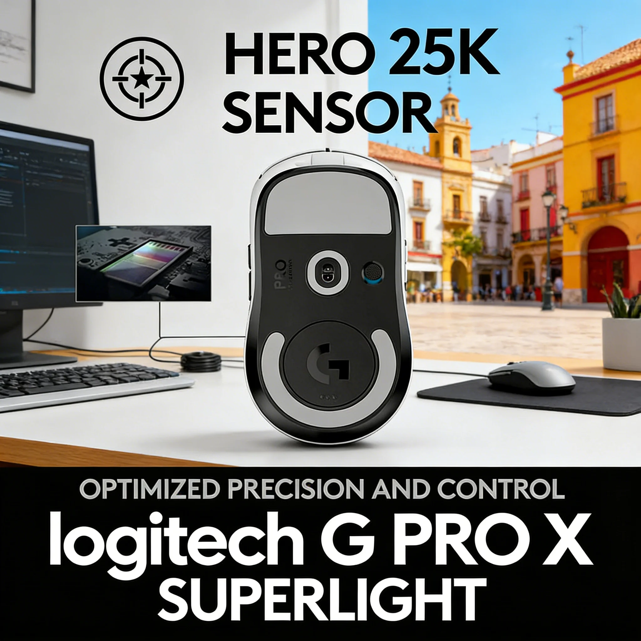 

Logitech G pro X SUPERLIGHT 2 Wireless Gaming Mouse 32000 DPI 5 Programmable Buttons for PC/Mac with New HERO 2K Sensor