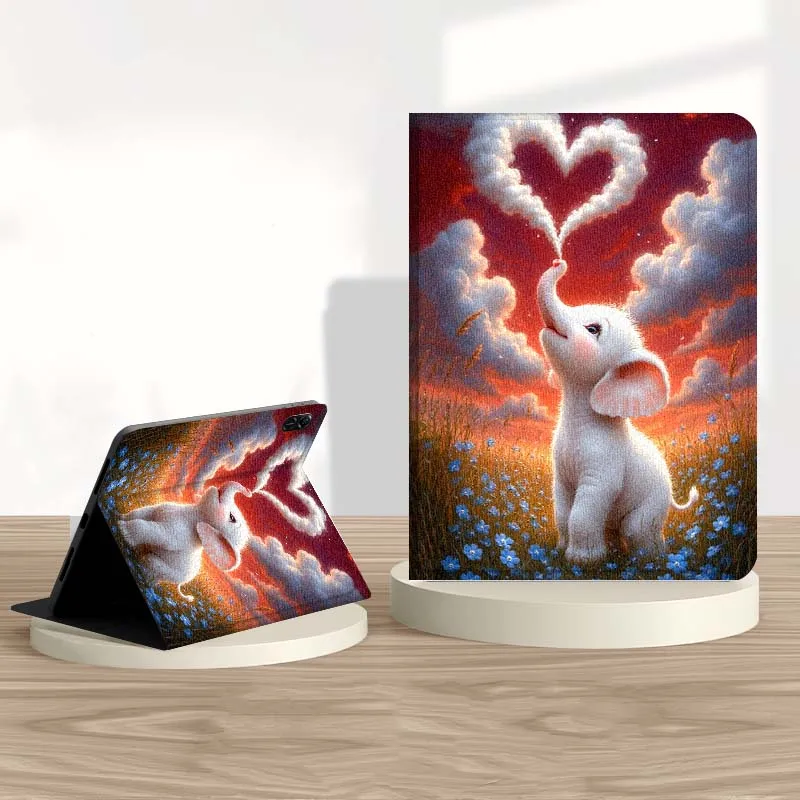 Anime Art Elephant Design Tablet Case For Honor Tab Pad 6 7 8 9 X8 V7 V8 X9 13 X8a X9a Pro 10 Magic GT GT2 10.1 13.3 Inch