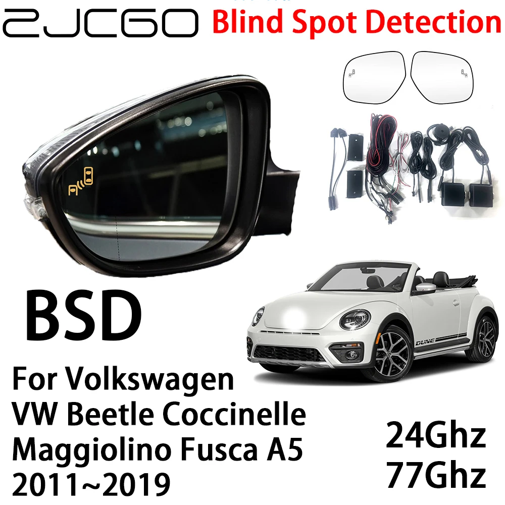 ZJCGO Car BSD Radar Warning System Blind Spot Detection for Volkswagen VW Beetle Coccinelle Maggiolino Fusca A5 2011~2019