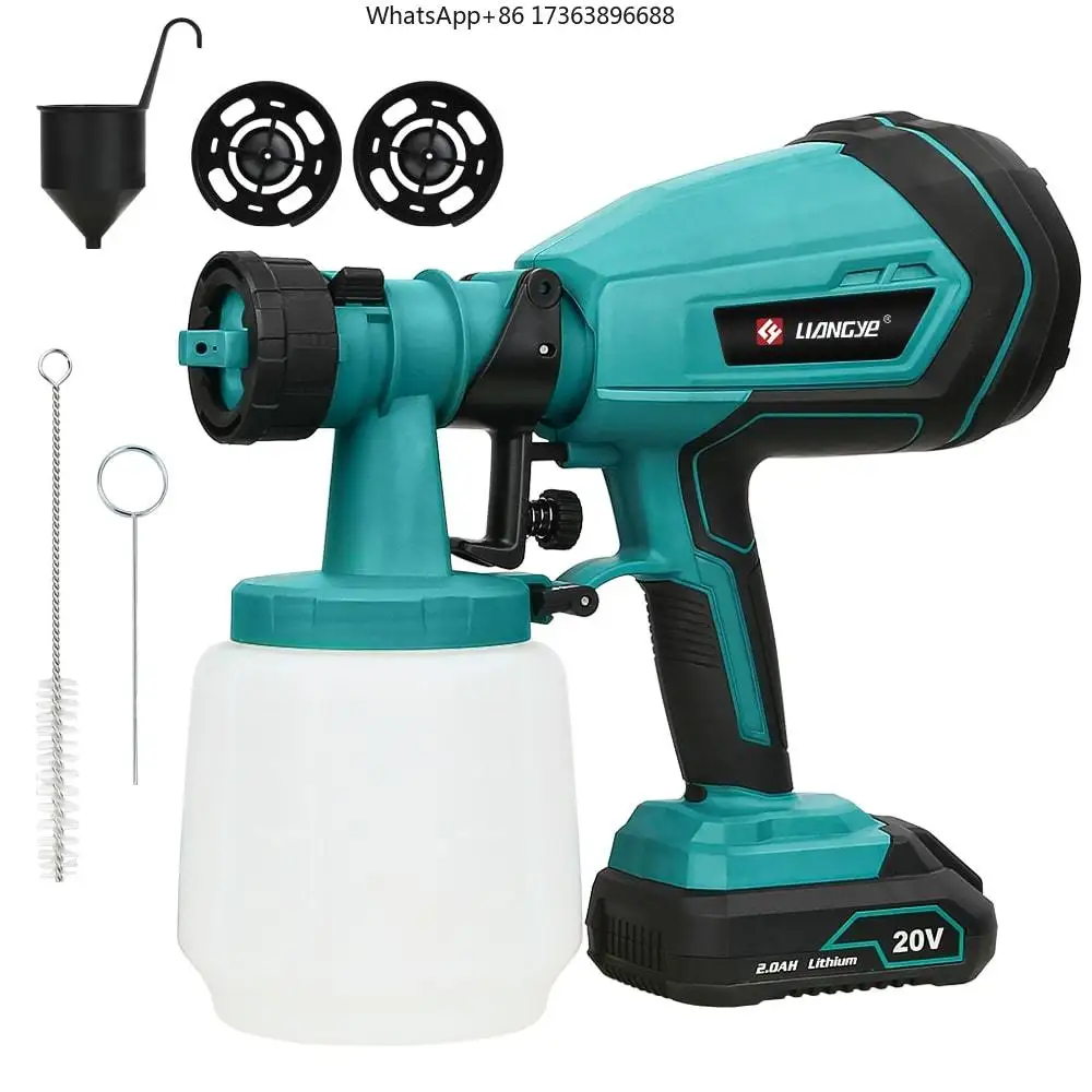 

Аккумуляторный электростатический краскопульт Liangye Power Tools ZSG777-1 (портативный, беспроводной) с батареей в комплекте