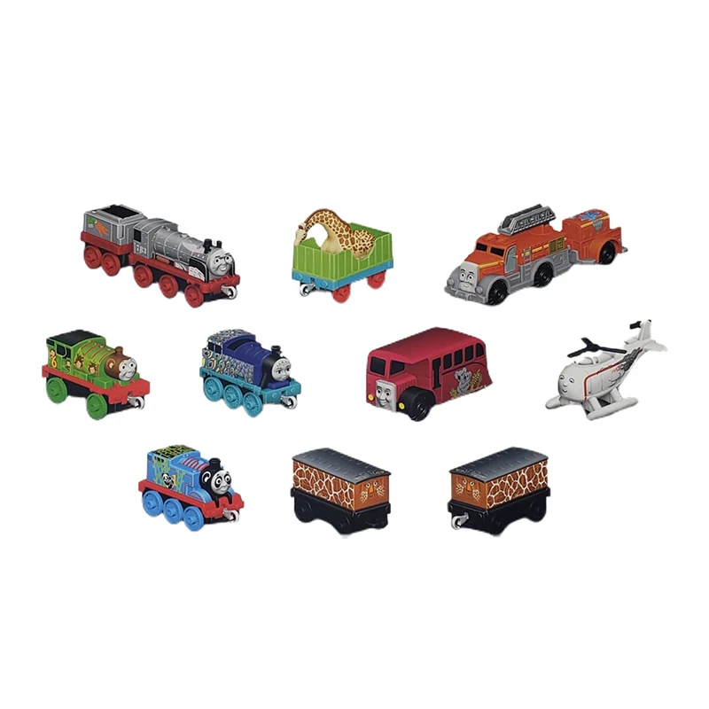 Thomas and Friends Toy Train Sodor Safari Animal Friends Play Set Annie Clarabel Percy Cargo Car Collectible Model Boy Toy Gifts