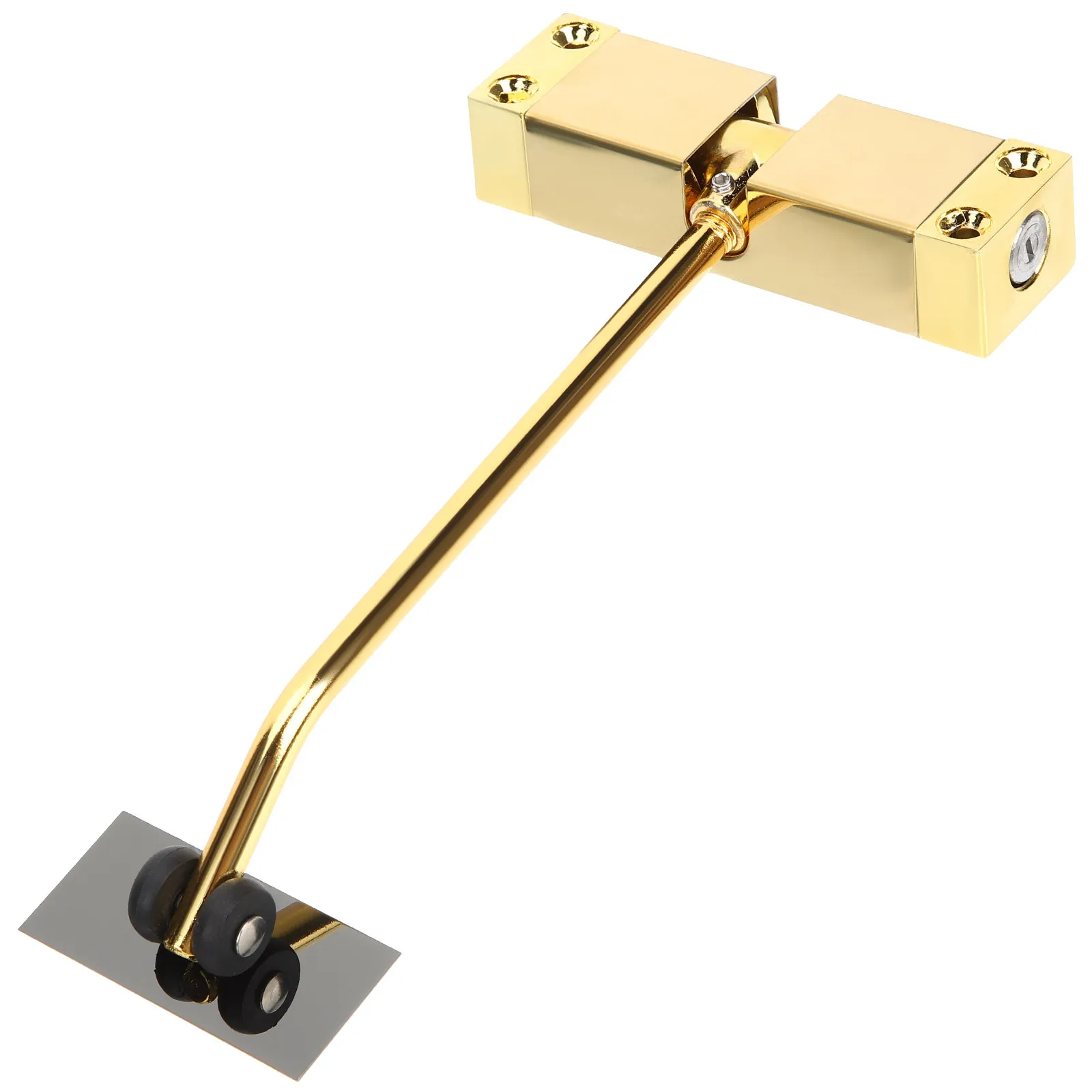 1Set Heavy Duty Spring Loaded Door Closer Zinc Alloy Auto Close Buffer for Residential Commercial Doors Screen Door Closer Self