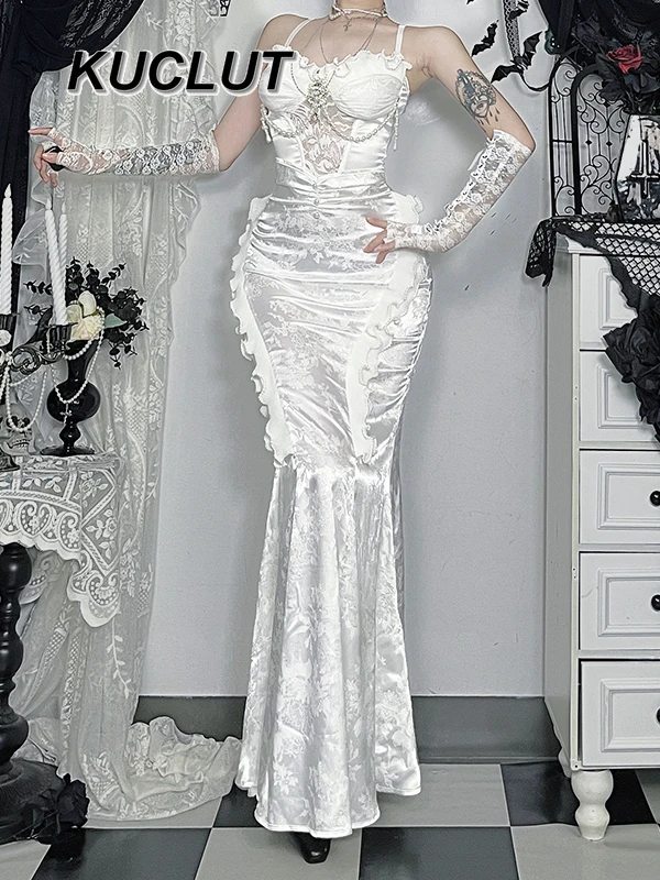 Conjunto de falda y Top Y2k, disfraz de Cosplay con tirantes de encaje, estilo callejero, elegante, Vintage, conjuntos de dos piezas de verano, trajes para mujer