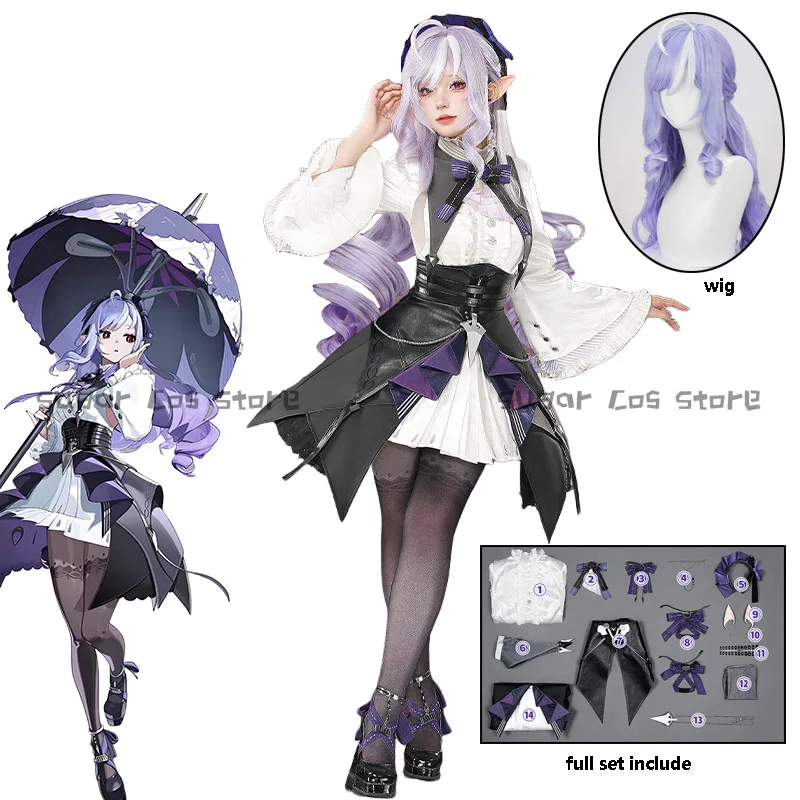 

Игра Zenless Zone Zero Vivian Косплей Костюм Платье Униформа Головные Уборы Mockingbird Металлический Реквизит Хэллоуин Карнавал Вечеринка Для Женщин