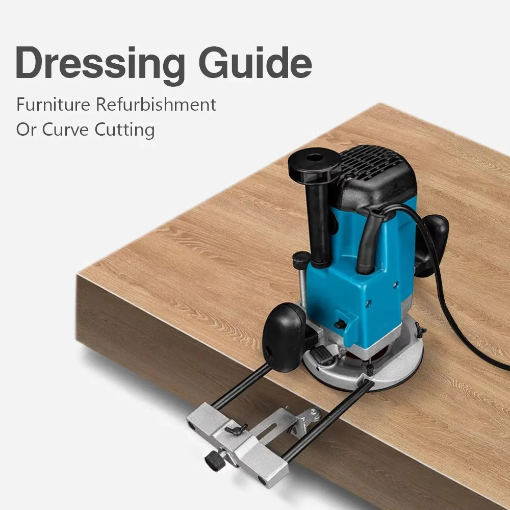 2200W Electric Router Trimmer 6 Gears Wood Milling Engraving Slotting Trimming Machine Woodworking Hand Carving Carpentry Router