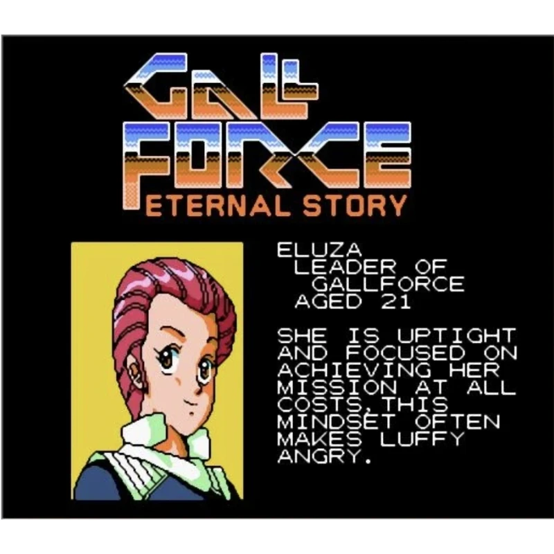خرطوشة ألعاب Gall Force English (محاكاة FDS) لوحدة تحكم NES 72Pins بطاقة ألعاب الفيديو