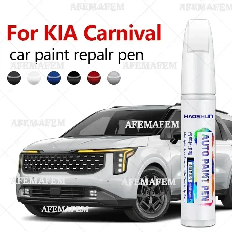 For KIA Carnival 1998-2025 VQ GQ YP KA4 Paint Repair Pen Touch Up Scratch Remover DIY Auto Accessories Black White Silver Red