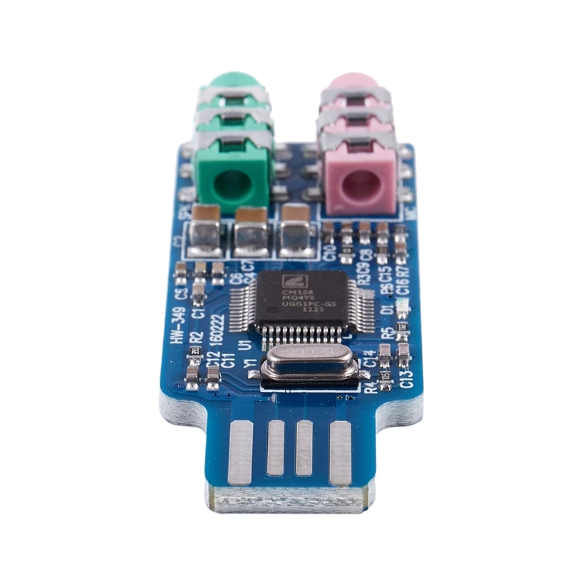 Free Driver USB Sound Card CM108 USB Sound Card Chip Blue