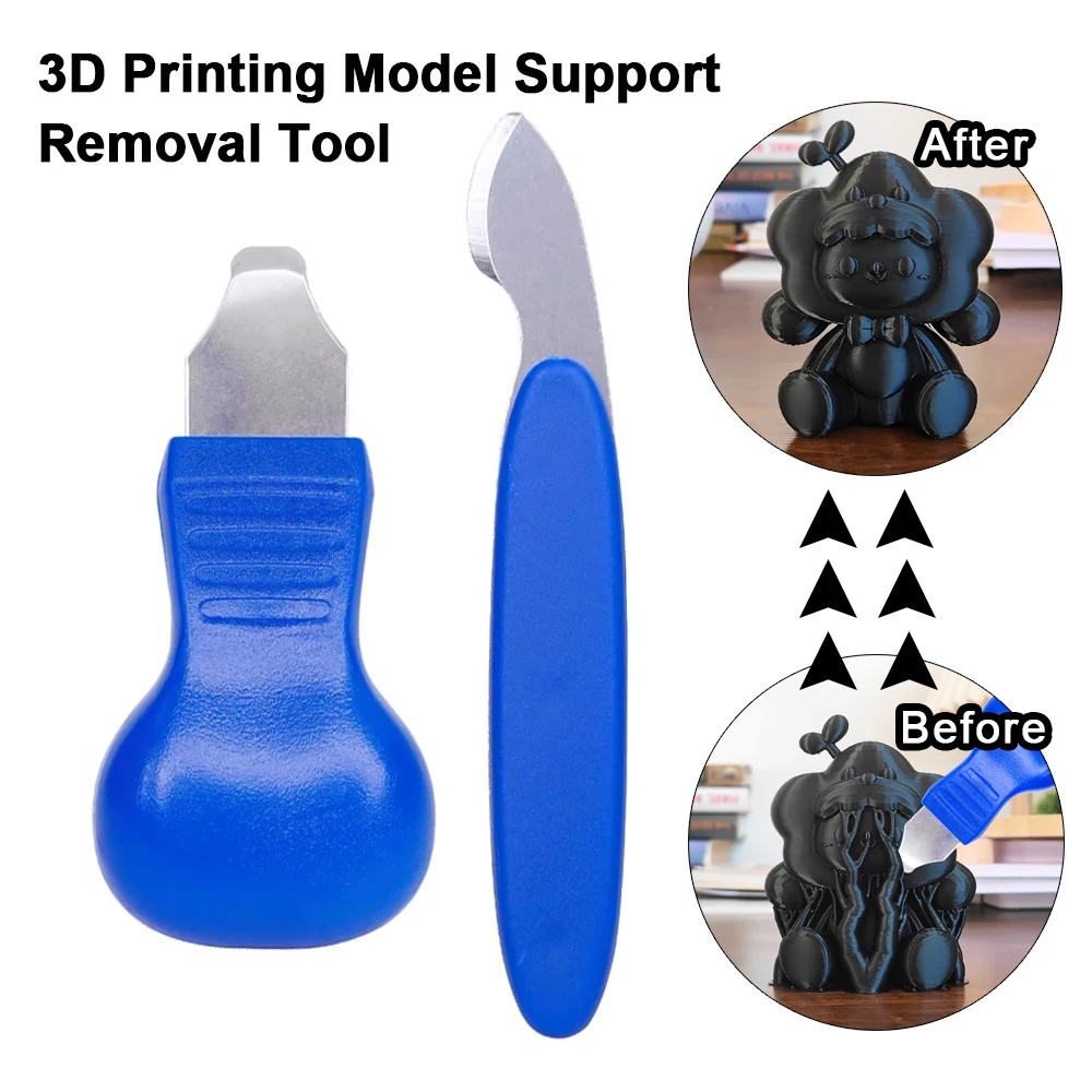 

3D Printer Tool Kit for Removing Support PLA ABS UV Light Curing Model Material Support Removal Cutter 3D Printer Accessories