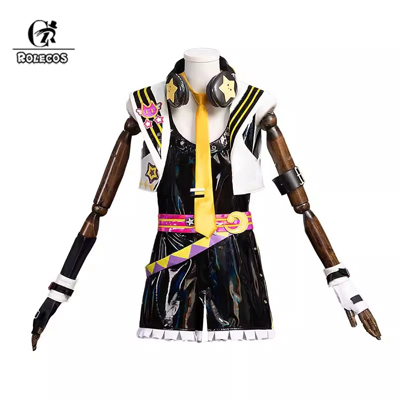 ROLECOS Kagamine Len Bunny Girl Costume Original Design Women Sexy Len Muse Dash Music Parkour Game Bunny Suit