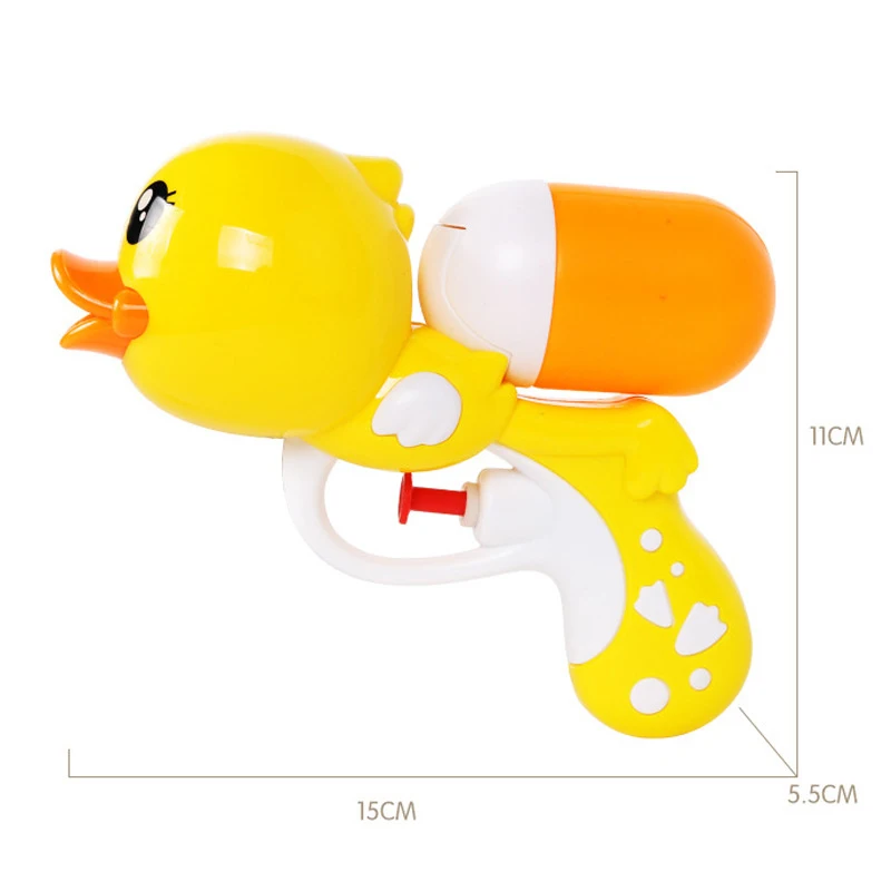 Summer Kids Little Yellow Duck Water Guns Toys Classic Outdoor Beach Water Pistol Blaster Water Guns Toys For Childrens Games