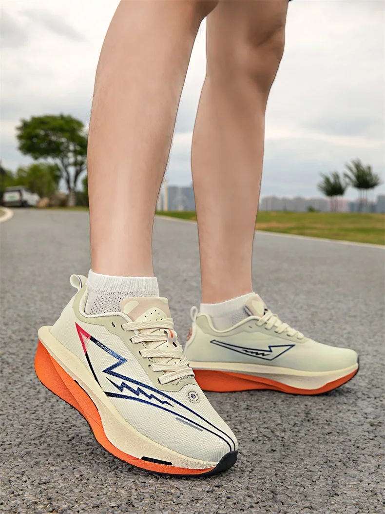 Marathon-Laufschuhe für Herren, Carbon-Platte, Spezial-Sportschuhe, atmungsaktiv, leicht, bequeme Damen-Sportschuhe, Chunta-Sneaker. – Detail 27