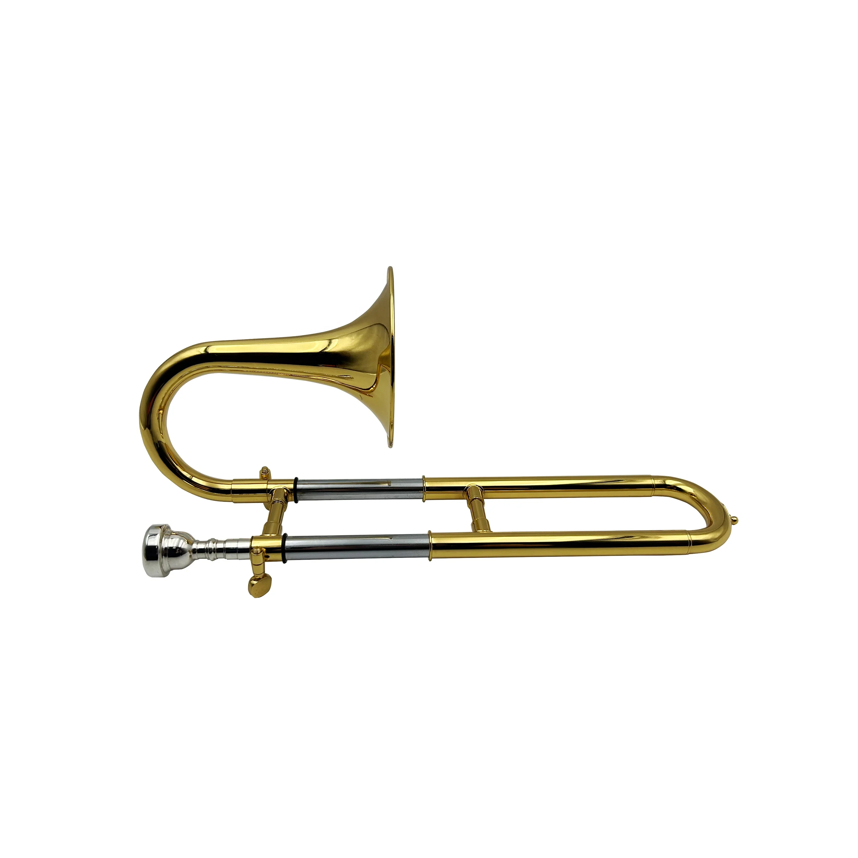 

OEM Gold BB/A Children's Soprano Slide Trumpet Brass Body With Gold Lacquer Surface Model JYCTR04